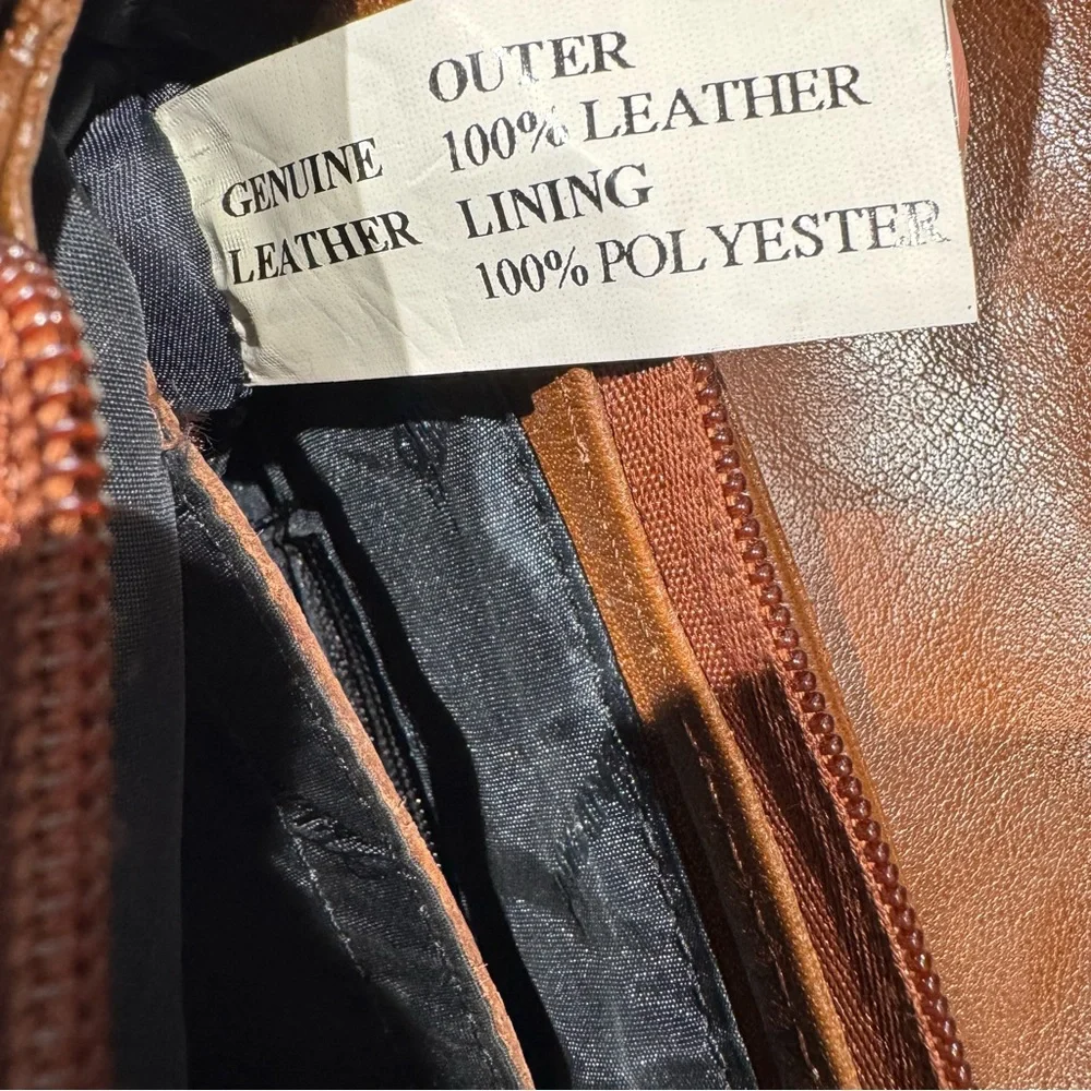 Ashwood Genuine Leather Crossbody Bag Brown Adjustable Strap